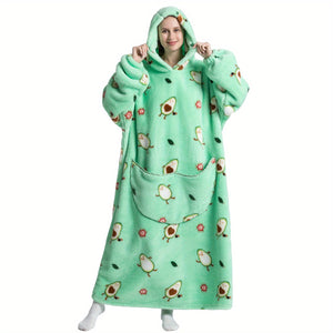 NNETM Sherpa Fleece Oversized Hoodie Blanket Sweatshirt