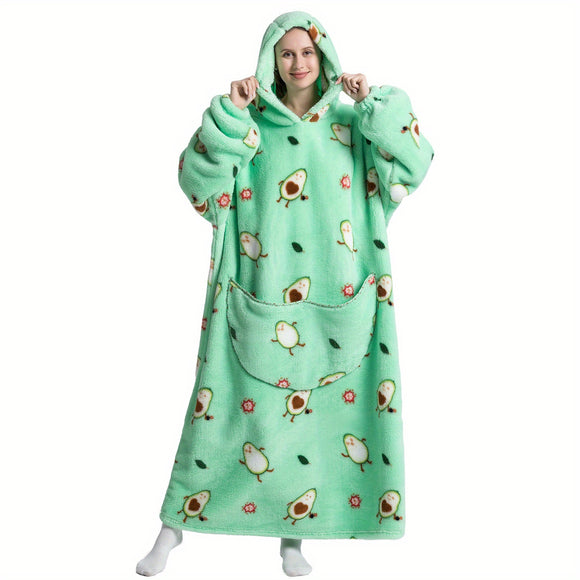 NNETM Sherpa Fleece Oversized Hoodie Blanket Sweatshirt