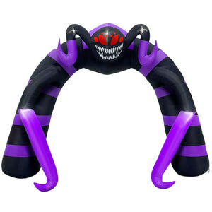 NNEOBA Halloween Spider Arch Inflatable with LED Lights