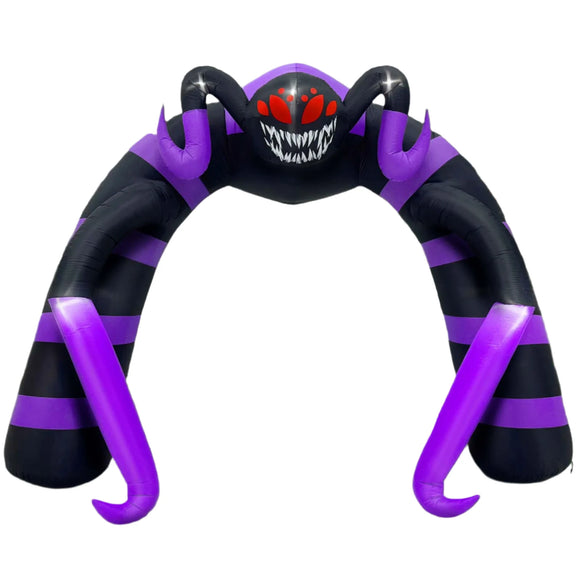 NNEOBA Halloween Spider Arch Inflatable with LED Lights