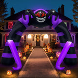 NNEOBA Halloween Spider Arch Inflatable with LED Lights