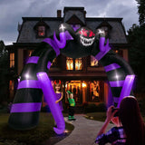NNEOBA Halloween Spider Arch Inflatable with LED Lights