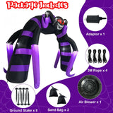 NNEOBA Halloween Spider Arch Inflatable with LED Lights