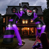 NNEOBA Halloween Spider Arch Inflatable with LED Lights