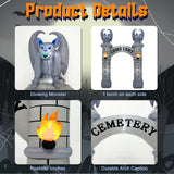 NNEOBA 10FT Halloween Castle Inflatable Archway with LED Lights