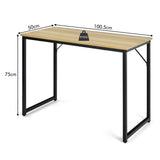 NNECW Modern Simple Style Study Writing Desk Computer Desk with Heavy Duty Steel Frame