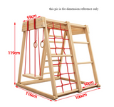 NNETB Solid Wood Kids' Climbing and Sliding Playset