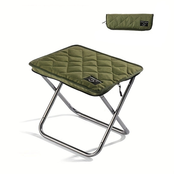 NNETM Folding Aluminum Stool with Carry Bag