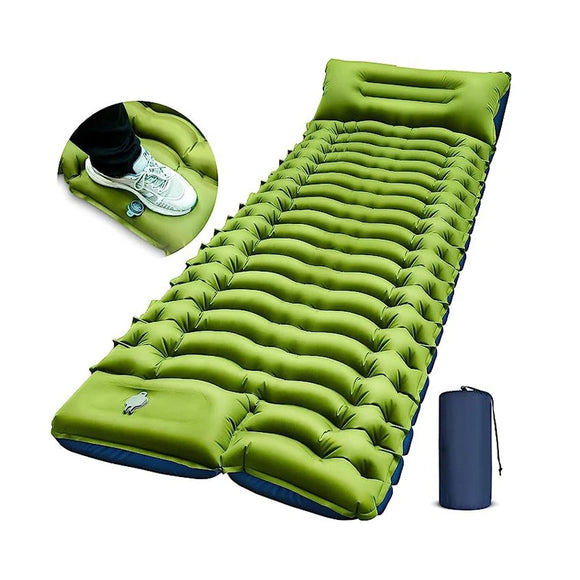 NNEOBA Ultra-Thick Inflatable Sleeping Pad with Headrest