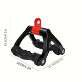 NNETM Ergonomic Triangle V-Shaped Grip Handle - Non-Slip TPE Resistance Band Attachment(Red)