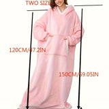 NNETM Oversized Hooded Fleece Blanket for Adults