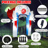 NNEOBA Halloween Clown Arch Inflatable with LED Lights