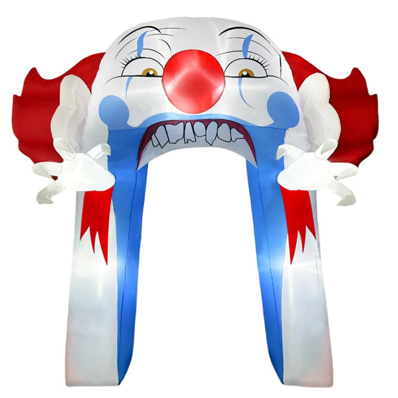 NNEOBA Halloween Clown Arch Inflatable with LED Lights