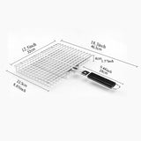 NNETM Foldable BBQ Grill Basket for Fish, Shrimp, Vegetables