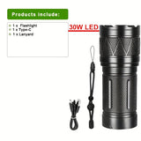 NNETM Super Bright LED Flashlight Rechargeable Torch