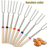 NNETM 8pcs Extendable Stainless Steel Marshmallow Roasting Sticks