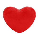 NNEOBA Heart Shaped Faux Bunny Fur Pillow (Red)