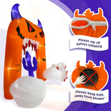 NNEOBA Halloween Inflatable Arch with LED Lights