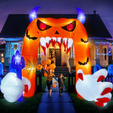 NNEOBA Halloween Inflatable Arch with LED Lights