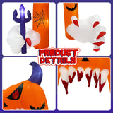 NNEOBA Halloween Inflatable Arch with LED Lights