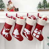 NNEOBA Christmas Stockings Reindeer Tree Holiday Decor Set (12 PCS)