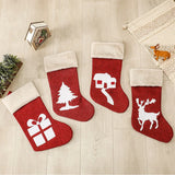 NNEOBA Christmas Stockings Reindeer Tree Holiday Decor Set (12 PCS)