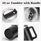 NNEOBA Stainless Steel Insulated Water Bottle with Handle