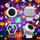 Halloween Atmosphere Pattern Dynamic Projection Light/USB-powered for Convenience/360-degree Rotation/Suitable for Indoor Holiday Decorations/Halloween Decor/Bedroom and Living Room Ambiance/Wall and Ceiling Accents/the Perfect Holiday Gift