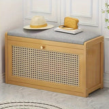 NNETM 70cm Bamboo Shoe Rack Bench - Seat and Storage