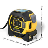NNETM 3-in-1 Laser Measure Tool – Digital Tape, Infrared Rangefinder with Display