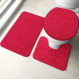 NNETM Step into a world of comfort with our 3pcs Ultra Soft Bathroom Rugs Bliss