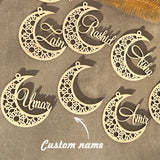 NNETM Wooden Crescent Moon Ramadan Decoration