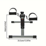 NNETM Foldable Mini Fitness Car with Display Screen - Black