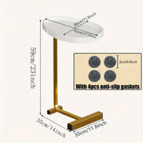 NNETM Elevate Your Living Area with a Stunning C-Shaped End Table