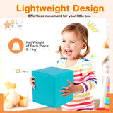 NNECW 12-Piece Colourful Stacking Climbing Foam Cubes Set for Kids
