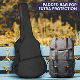 NNEDPE 12-String Acoustic Guitar with EQ - Black