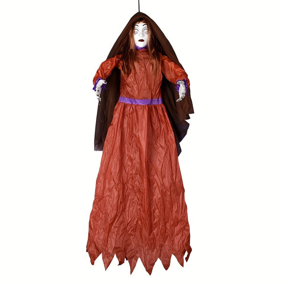 NNETM Halloween Female Ghost Screaming Door Hanger