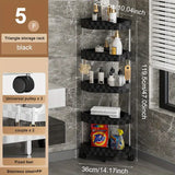 NNETM Organize your essentials neatly on this stylish bathroom floor storage rack