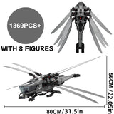 NNEOBA Dune Atreides Ornithopter Building Kit – 1369-Piece Model Set (Compatible with Major Brands