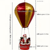 88.9cm Santa Claus Hot Air Balloon Christmas Hanging Decoration