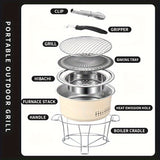 NNETM BBQ Grill Portable Tabletop
