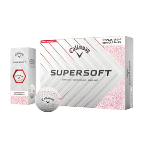 NNETM Splatter 360 Red Rubber Golf Balls (12pcs)