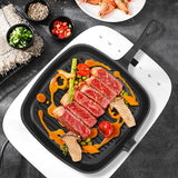 6PCS Cast Iron Skillet Set with Oven Mitt