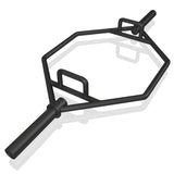 NNECW 142cm Olympic Hex Barbell Bar Trap Weight Lifting for Gym and Home-Black