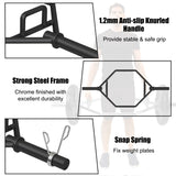 NNECW 142cm Olympic Hex Barbell Bar Trap Weight Lifting for Gym and Home-Black