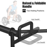 NNECW 142cm Olympic Hex Barbell Bar Trap Weight Lifting for Gym and Home-Black