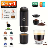 NNETM Portable Espresso Coffee Machine USB-C 100W Rechargeable