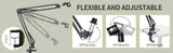 NNEDPE Microphone Radio Broadcasting Stand With 3/8t o 5/8 Screw Adapter