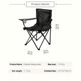 NNETM Camping Chair with Portable Steel Frame