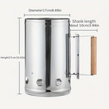 NNETM Charcoal Starter for Grilling & Tea Brewing